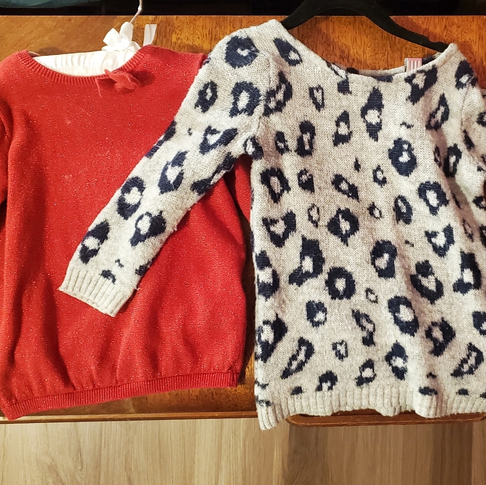 H&M Red Knit Sweater And Carters